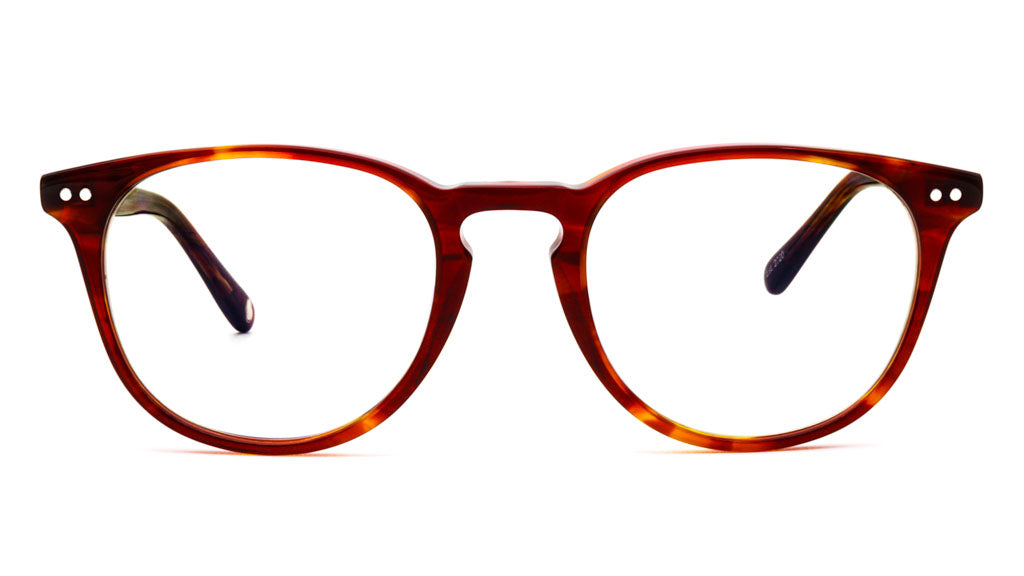 Ventus Saffron Clear blue light glasses viewed from front