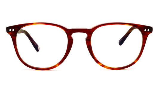 Ventus Saffron Clear blue light glasses viewed from front